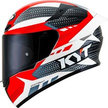 Kyt Tt-Course Kask Gear Siyah Kırmızı Tam Kapalı Kask