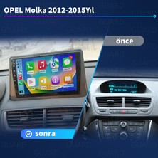 Victor Opel Molka 2012-2015 Android Sürüm 13 Kablosuz Carplay Navigasyon Multimedya 9 Inç Ekran 4G Ram + 64GB Hafıza Çerçeveli ve arka görüş kameralı