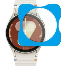 Novstrap Samsung Galaxy Watch 7 40MM ile Uyumlu Ekran Koruyucu Temperli Cam Kolay Uygulama Aparatlı