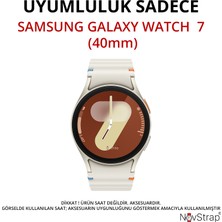 Novstrap Samsung Galaxy Watch 7 40MM ile Uyumlu Ekran Koruyucu Temperli Cam Kolay Uygulama Aparatlı