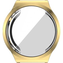 Adaman Huawei Watch Gt 2 Pro Uyumlu 360 Koruma Ultra Ince Silikon Kılıf Gold