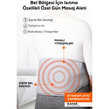 Vibro Titreşimli Isıtmalı Şişme Bel Desteği  Bel Masaj Aleti