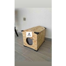 Besa Home Yağmura ve Soğuğa Dayanaklı Osb Kedi Evi Yuvası