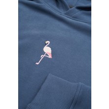 Wwf Market Flamingo Supersoft Hoodie Sweatshirt - Flint Mavi