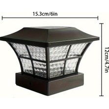 Tcherchi Dış Mekan Için 2 Parça Set Güneş Enerjili LED Işıklar Siyah (Yurt Dışından)