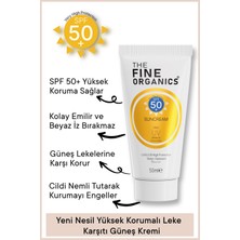 The Fine Organics Spf 50+ Yüksek Korumalı Yoğun Nemlendirici Güneş Kremi 50 ml