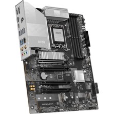 MSI Pro Z890-S Wıfı Soket 1851 Ddr5 8600MHZ(OC) USB 20GBPS3XM.2 2xtb4 HDMI Dısplay 2.5g Lan Wıfı7 Atx