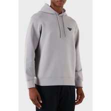 Emporio Armani Pamuklu Logolu Regular Fit Kapüşonlu  Erkek Sweat 6D1M94 1jhsz 0663