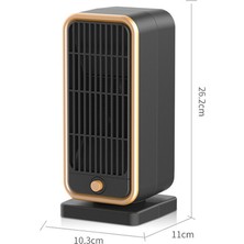 Uzay Isıtıcı 500W Ptc Seramik Düşük Gürültü Hızlı Isıtma (Yurt Dışından)