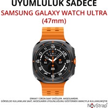 Novstrap Samsung Galaxy Watch 7 Ultra 47MM ile Uyumlu Ekran Koruyucu Temperli Cam Uygulama Aparatlı