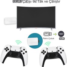 Qasul 2.4g Wireless Kablosuz Controller 3D 4K Hd Klasik Retro Atari Video Game Oyun Konsolu