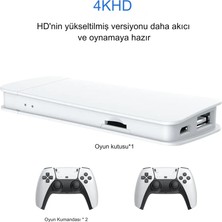 Qasul 2.4g Wireless Kablosuz Controller 3D 4K Hd Klasik Retro Atari Video Game Oyun Konsolu