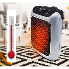 Gaman Mini Isıtıcı Fan 800 Watt Uzaktan Kumandalı Priz Tipi Portatif Kolay Ayarlanabilir Elektrikli Isıtıcı