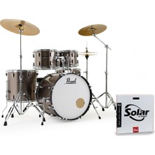 Pearl RS525SBC/C707 Aksamlı ve Sabian Solar Zilli Akustik Davul Seti