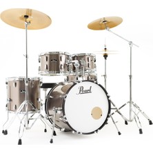 Pearl RS505BC/C707 Aksamlı ve Sabian Zilli Akustik Davul Seti