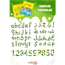 Makelle Classic - Açısal birleşim özelliğine sahip yapı blokları (192 parça + 48 parça tekerlek seti hediye)