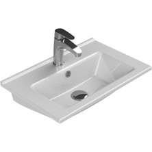 Turkuaz Arte Etajerli Lavabo 55X36,5 cm