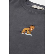 Wwf Market Aslan Oversize Supersoft Sweatshirt - Antrasit