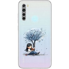 Zeyno Xiaomi Redmi Note 8 Uyumlu Üzgün Kız Desenli Silikon Kılıf