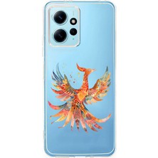 Zeyno Xiaomi Redmi 12 Uyumlu Anka Kuşu Desenli Silikon Kılıf