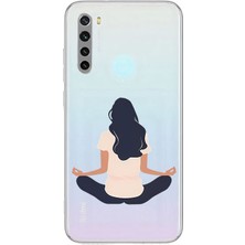 Zeyno Xiaomi Redmi Note 8 Uyumlu Meditasyon Desenli Silikon Kılıf