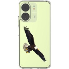 Zeyno Xiaomi Redmi 13C Uyumlu Kartal Uçuşu Desenli Silikon Kılıf