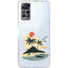 Zeyno Xiaomi Redmi Note 12 Pro 4g Uyumlu Ada Gün Batımı Desenli Silikon Kılıf