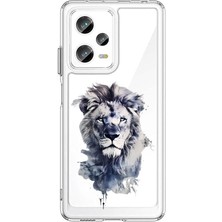 Zeyno Xiaomi Redmi Note 12 Pro 5g Uyumlu Aslan Kral Desenli Silikon Kılıf
