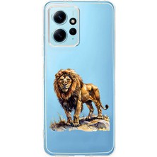 Zeyno Xiaomi Redmi 12 Uyumlu Aslan Gücü Desenli Silikon Kılıf