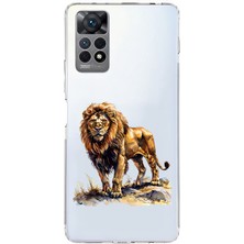 Zeyno Xiaomi Redmi Note 12 Pro 4g Uyumlu Aslan Gücü Desenli Silikon Kılıf