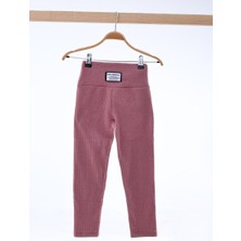 Kız Çocuk Fitilli Şardonlu Tayt