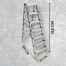 Daimer 7+7 Alüminyum Çift Çıkışlı Merdiven