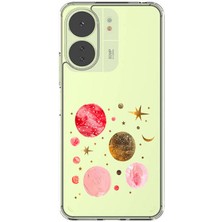 Zeyno Poco C65 Uyumlu Gezegenler Desenli Silikon Kılıf