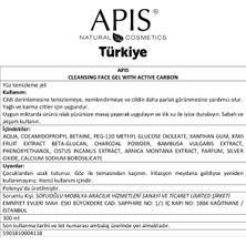 Apis Natural Cosmetics Yüz Temizleme Jeli - Aktif Karbon Içeren - 300ml