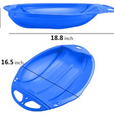 Lovoski Taşınabilir Kar Kızağı Çocuklar Kızak Kış Kayak Tahtası Kızak Hediye Mavi (Yurt Dışından)