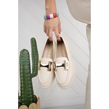 Nesil Shoes Süha 258 Bej Anatomik Kadın Lofer
