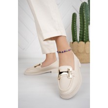 Nesil Shoes Süha 258 Bej Anatomik Kadın Lofer