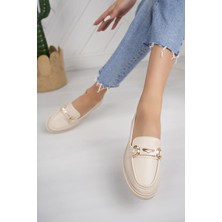 Nesil Shoes Süha 251 Bej Anatomik Kadın Lofer