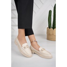 Nesil Shoes Süha 256 Bej Anatomik Kadın Lofer