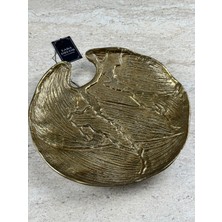 Antik Gold Metal Dekor Tabak