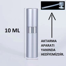 CocoTurk Doldurulabilir Mini Taşınabilir Cep Parfüm Şişesi  Gri Renk Parfüm Şişesi 10 ml