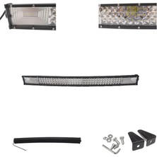 Offroad Sis Lambası 80CM 135LED Beyaz-Amber Çakarlı 405W Eğimli / LASS292-1