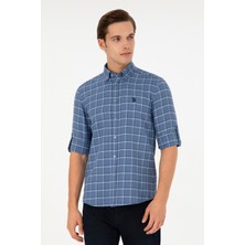U.S. Polo Assn. Erkek Saks Uzun Kollu Gömlek 50296615-VR032