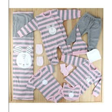Nurcan Bebe UX21LO/010239 10'lu Set Pembe-Gri