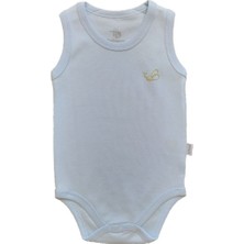 Nurcan Bebe Kalın Askılı Arılı Düz Renkli Pamuklu Çıtçıtlı Kız ve Erkek Bebek Body Zıbın