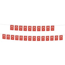 Balon Diyarı Ay Yıldız Ipli Türkiye Bayrağı 50'li