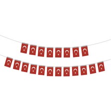 Balon Diyarı Ay Yıldız Ipli Türkiye Bayrağı 50'li