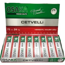 Osaka Cetvelli 2B Kalem Ucu 75 mm 0.7 mm 24 Adetlik Paket