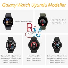 Redmud Teknoloji Samsung Galaxy Watch 4 5 Pro 6 7 Seri 40 44MM Classic 42 43 45 46 47MM 3lü Set Silikon Kordon