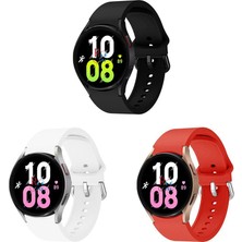 Redmud Teknoloji Samsung Galaxy Watch 6 Seri 40 mm 44MM  Classic 47 mm 3lü Set Silikon Kordon Kavis Tasarımlı Kordon